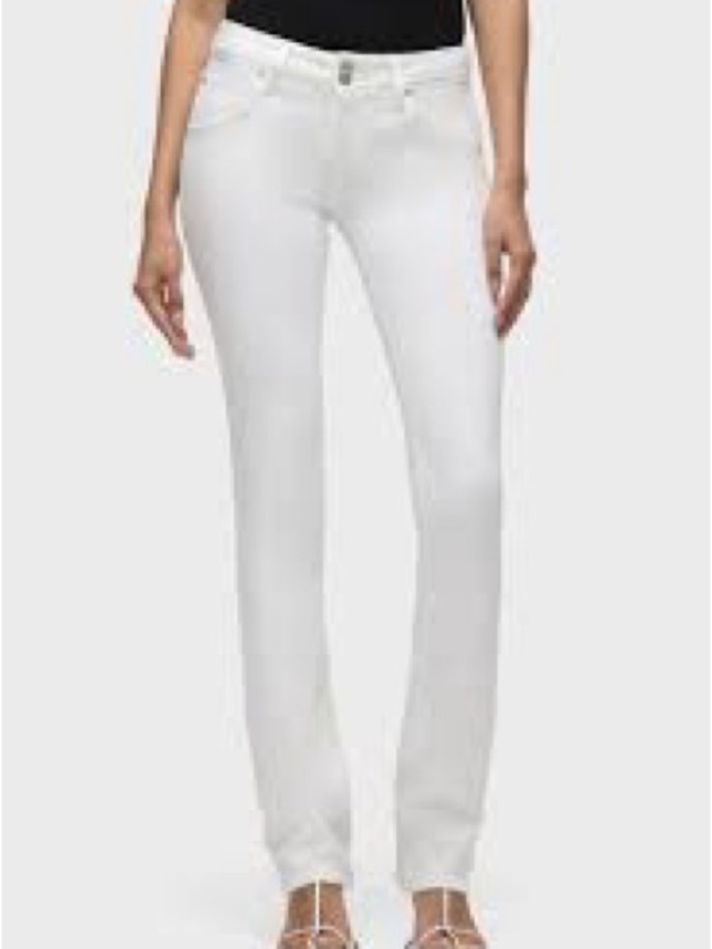 Hudson Jeans White Straight-Leg Women's Jeans 835